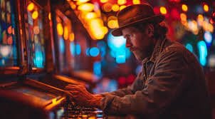Live blackjack table with multiple players and live dealer in studio